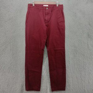 Goodfellow & Co. Pants Womans 29 Red Slim‎ Fit Bootcut Hennepin Chino Trouser
